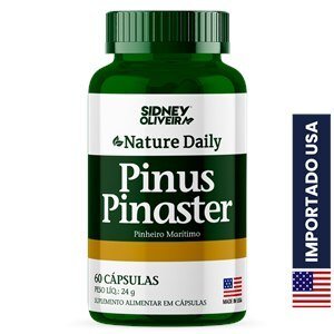 Pinus Pinaster 150Mg Made In Usa 60 Cápsulas Nature Daily Sidney Oliveira